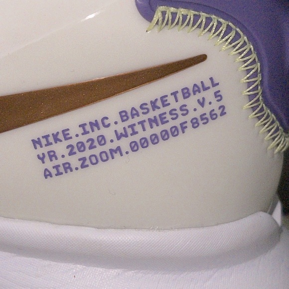 NIKE LeBron Witness 5 EP 'Summit White Metallic Bronze' CQ9381-102 Woman’s Sz 7 - Picture 8 of 16